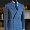 Summer Linen Suits Linen Wools Blend Luxury Fabric