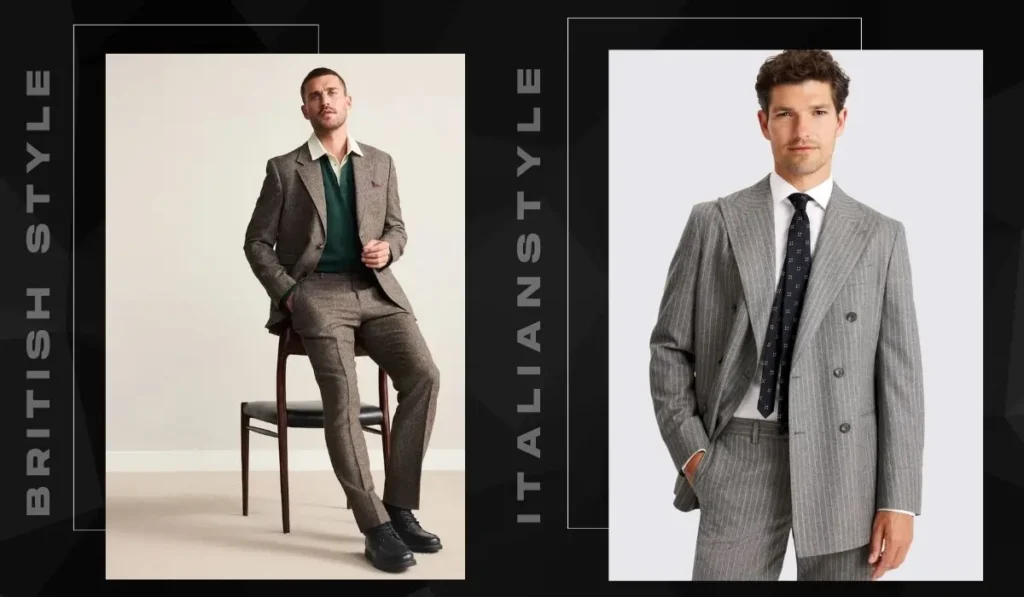 British vs Italian Suits dubai - fit