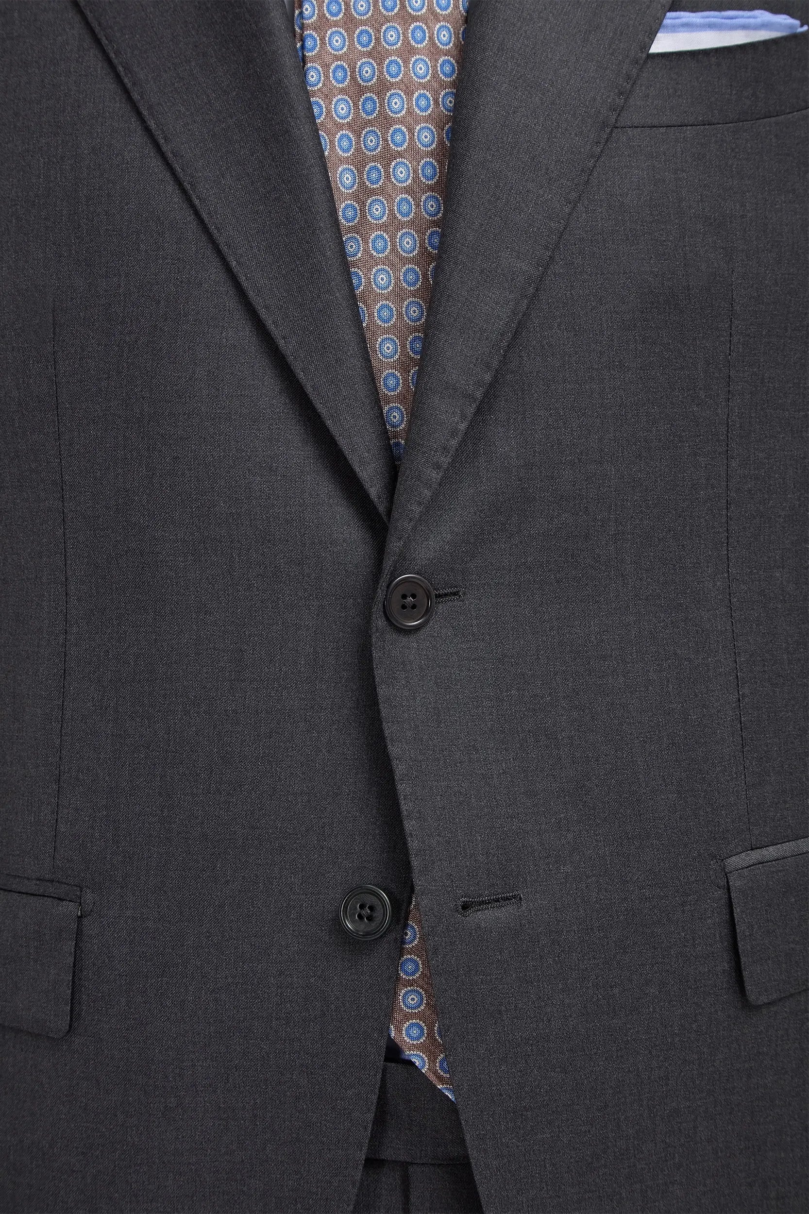 Gray Loro Piana S 150s Business Suit - Image 3