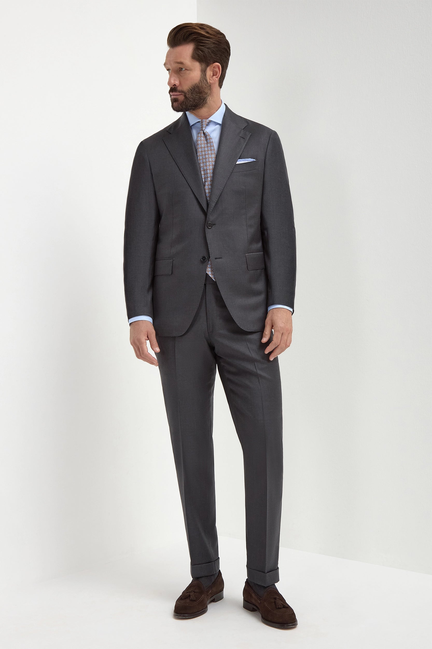 Gray Loro Piana S 150s Business Suit - Image 2
