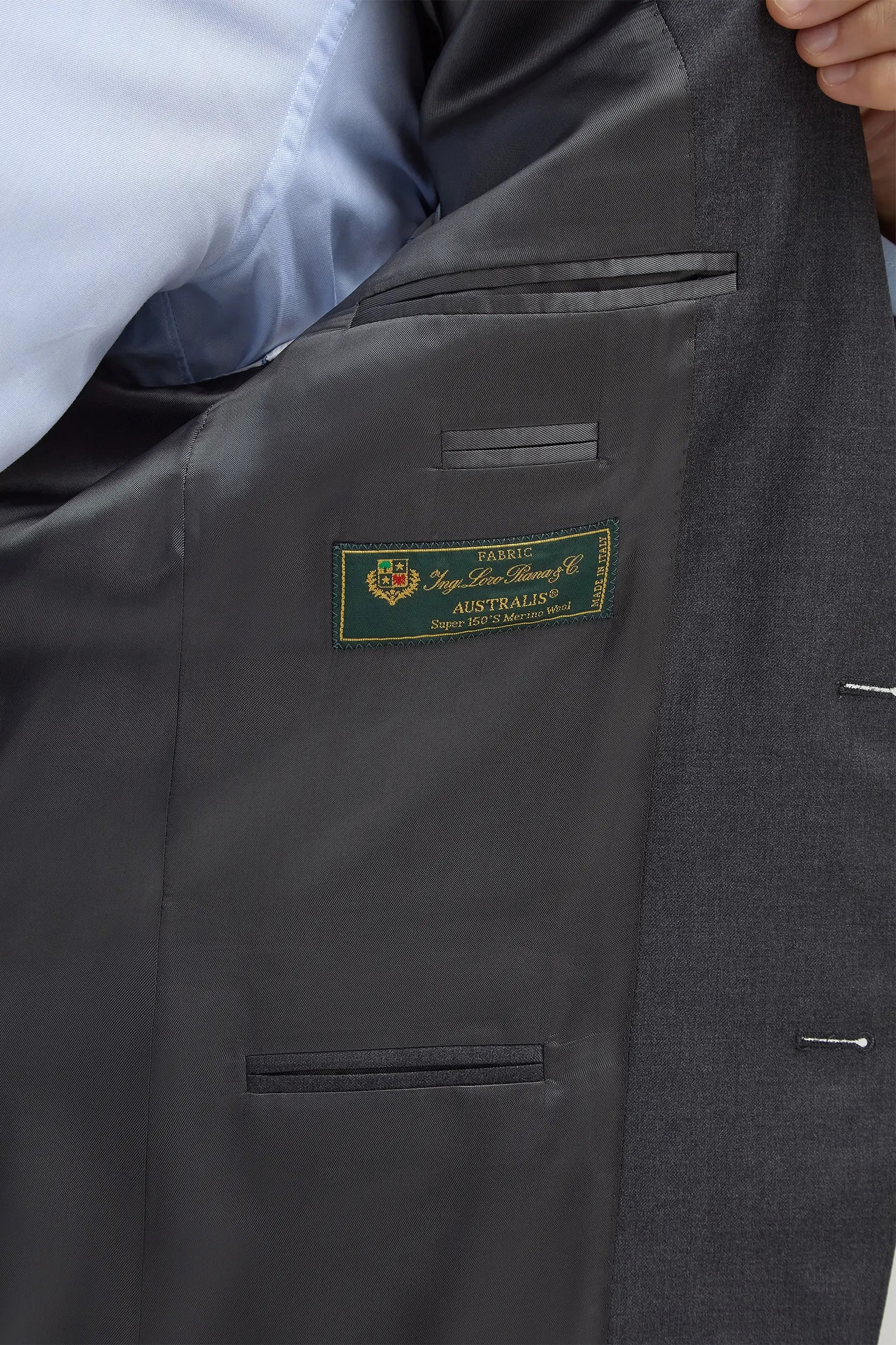 Gray Loro Piana S 150s Business Suit - Image 5