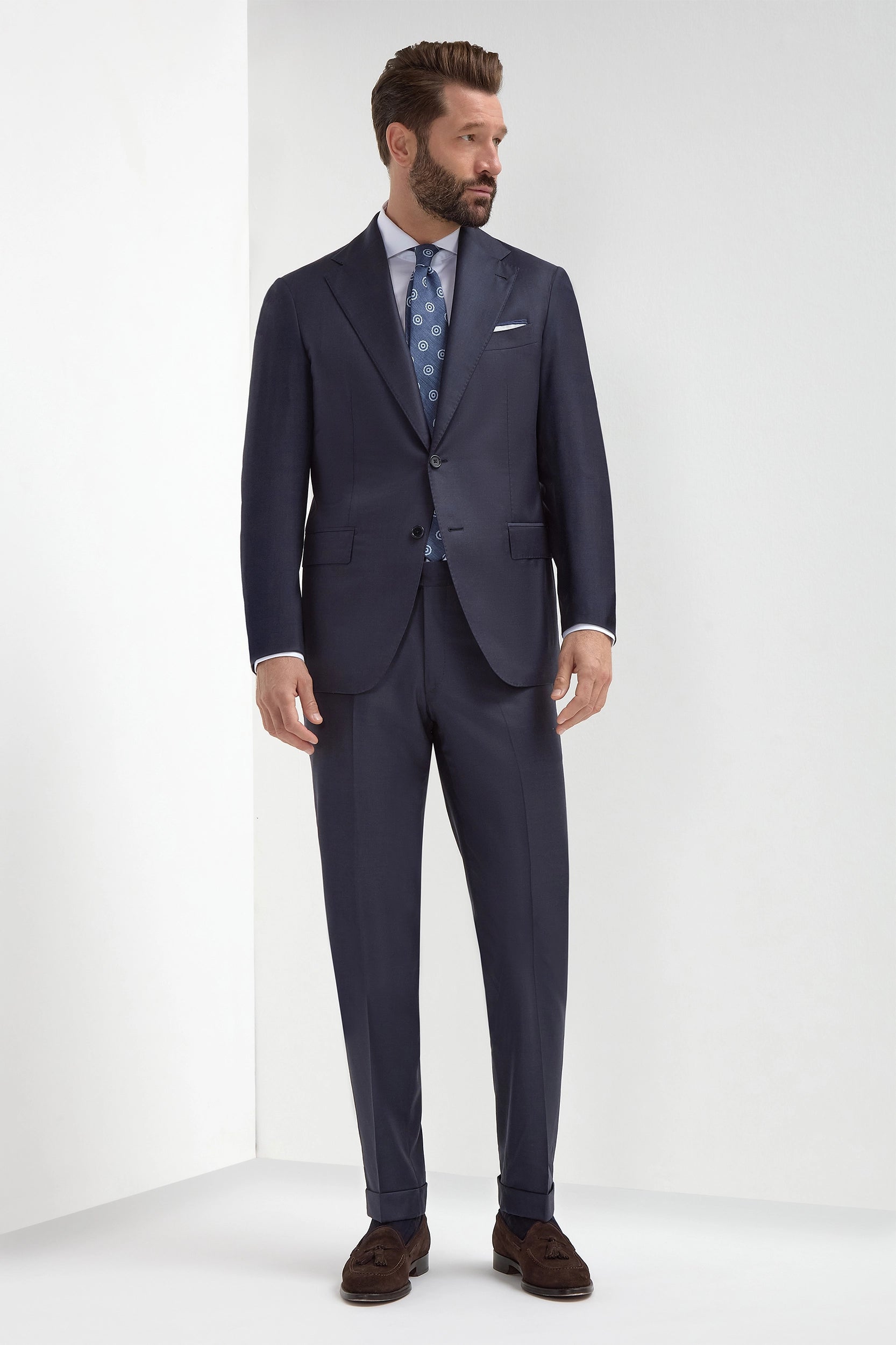 Gray Loro Piana S 150s Business Suit - Image 7