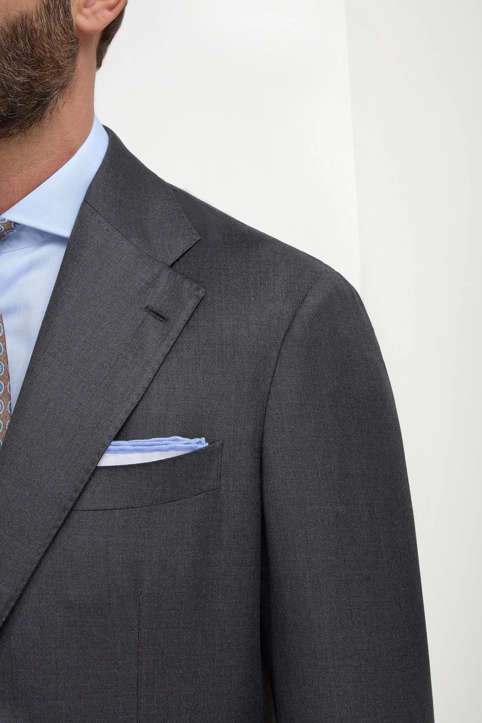 Gray Loro Piana S 150s Business Suit - Image 6
