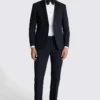 Blue Custom Made Peak Lapel Tuxedo - Image 2