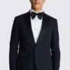Blue Custom Made Peak Lapel Tuxedo