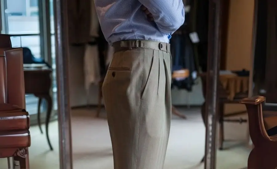 Tailoring Details for bespoke trousers