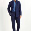 Double Breasted Suit Navy Blue - Image 2
