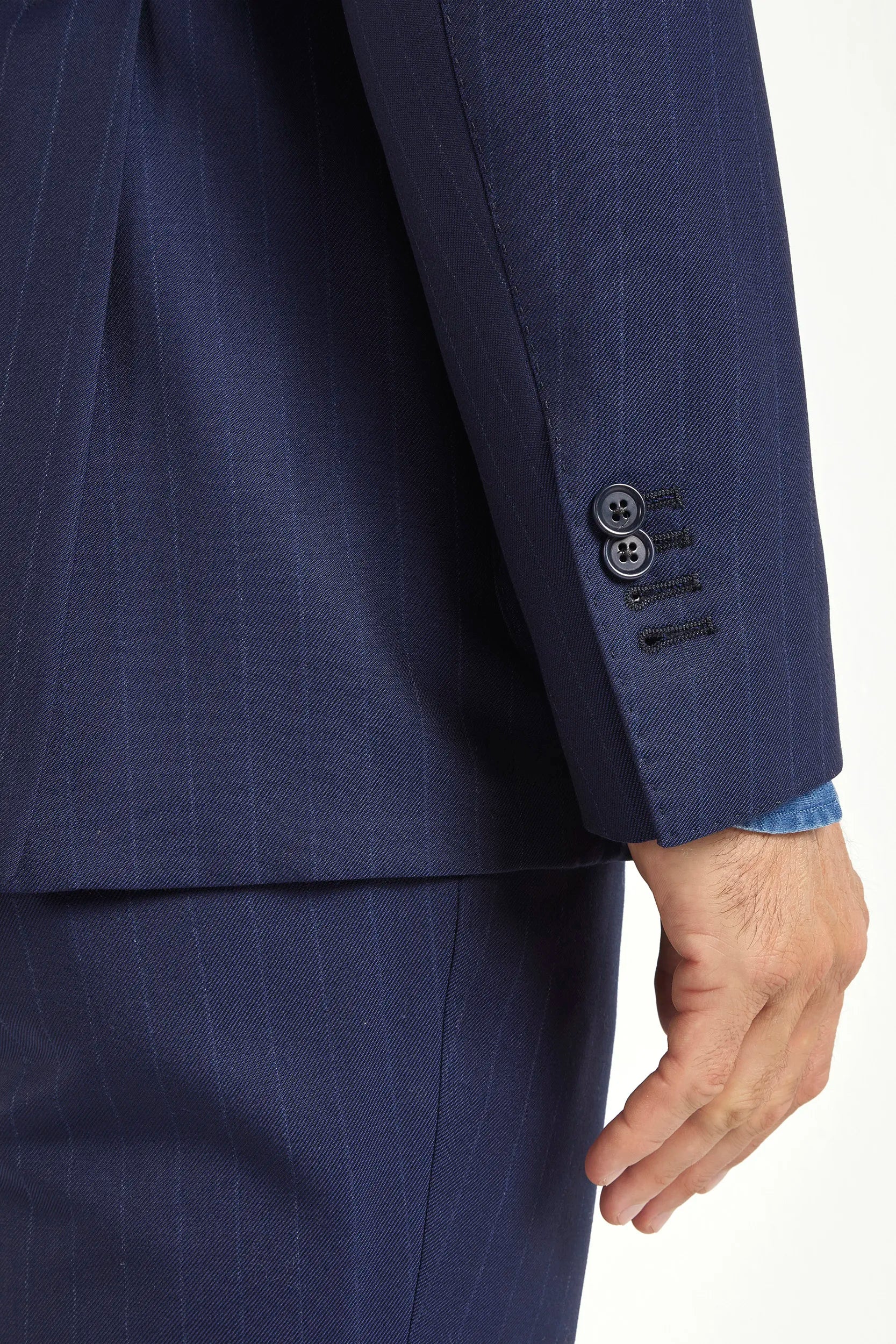 Double Breasted Suit Navy Blue - Image 5