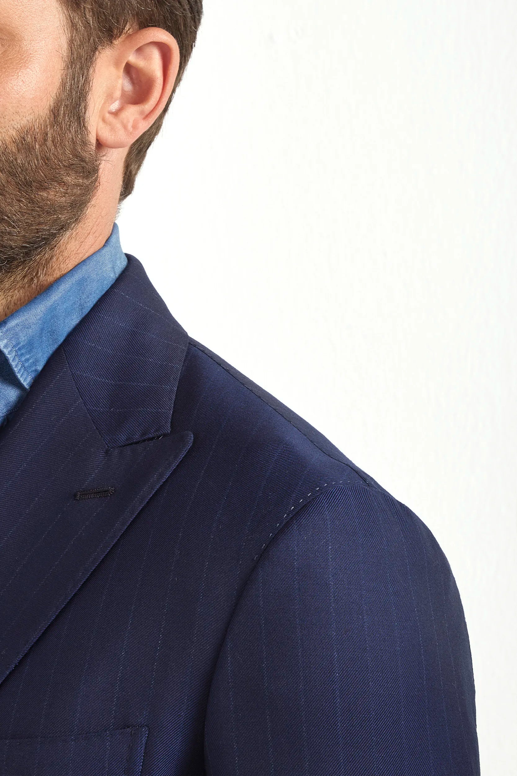 Double Breasted Suit Navy Blue - Image 6