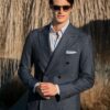 Double Breasted Suit Charcoal Gray