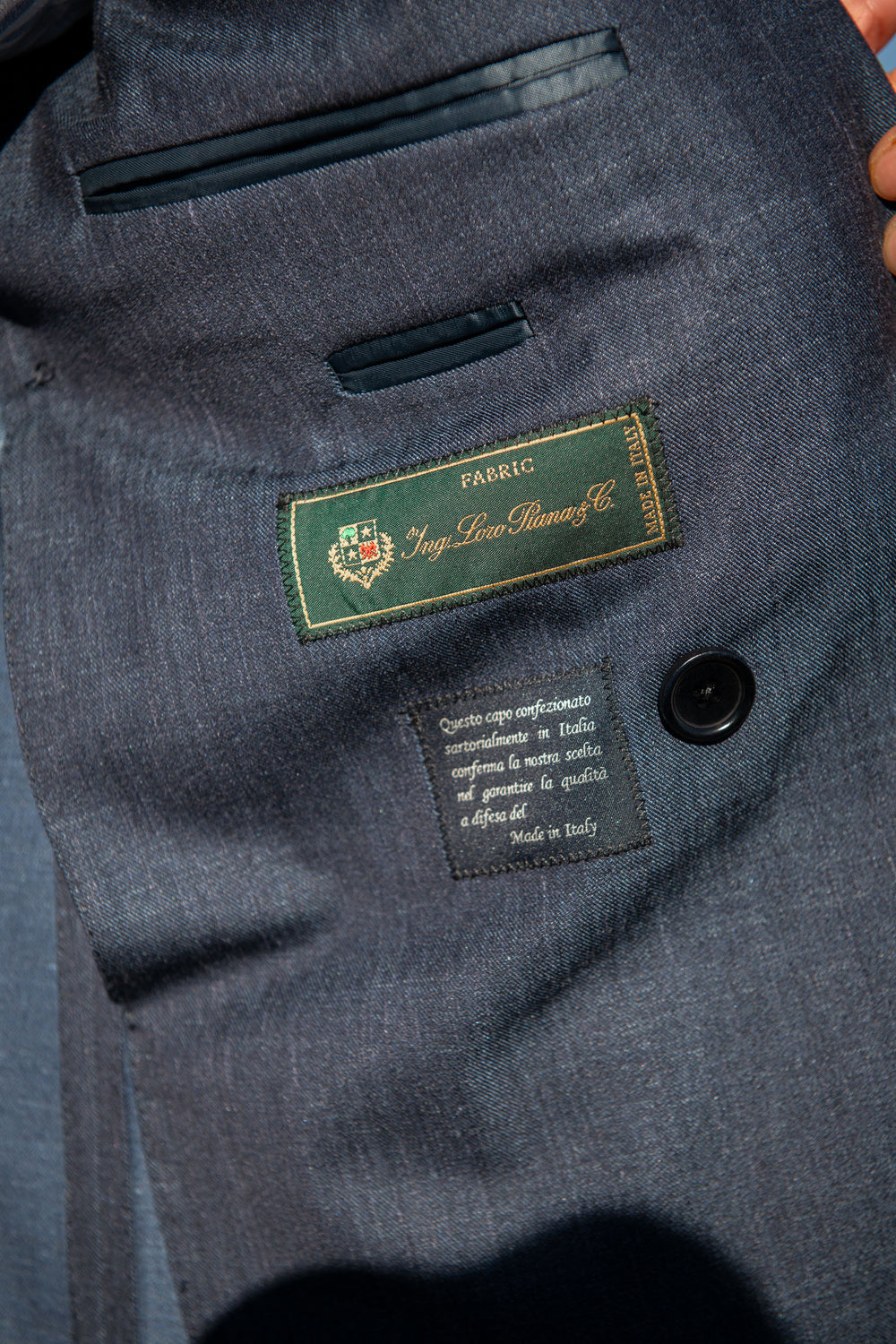 Double Breasted Suit Charcoal Gray - Image 4