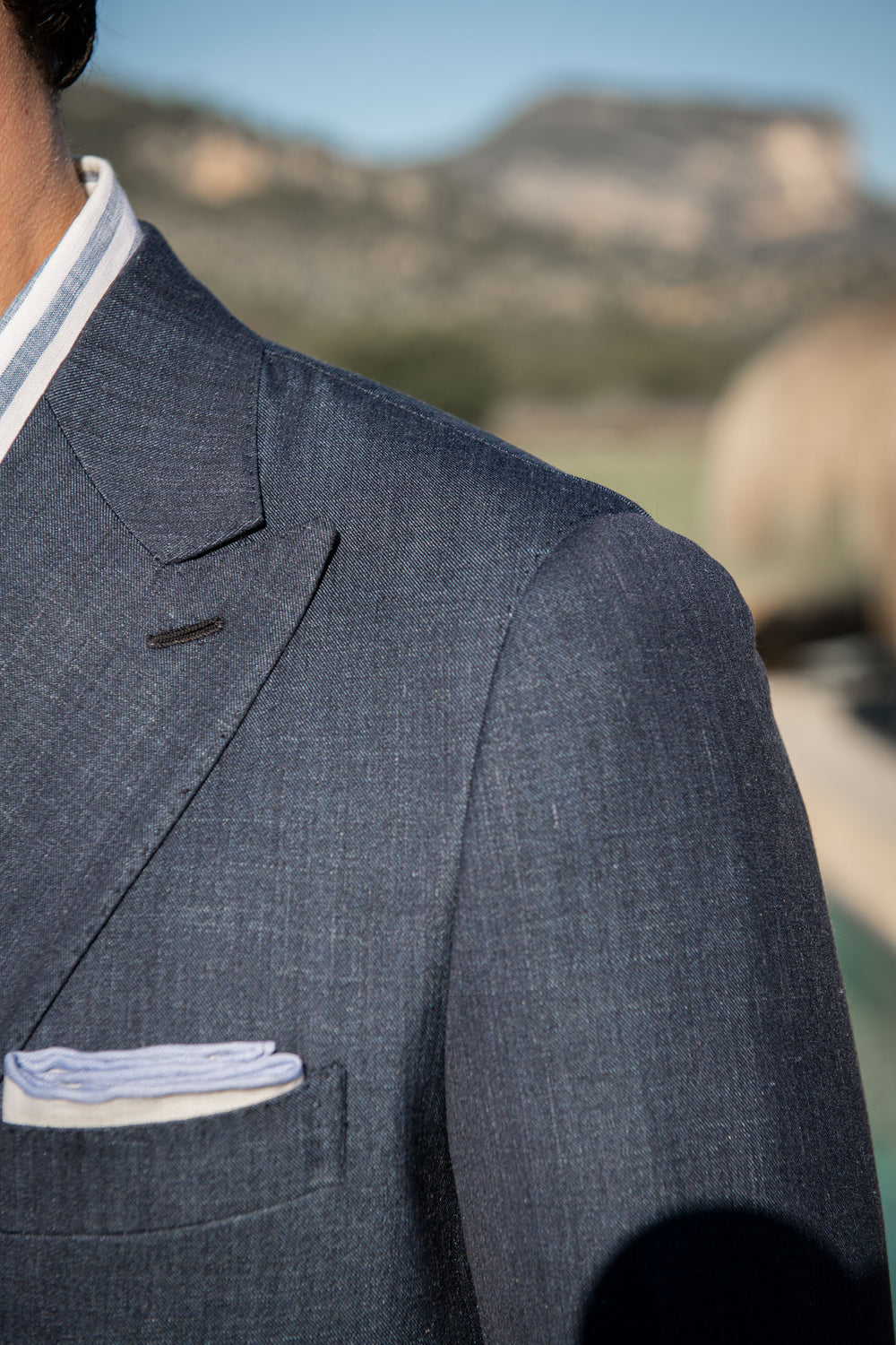 Double Breasted Suit Charcoal Gray - Image 5