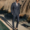 Double Breasted Suit Charcoal Gray - Image 7