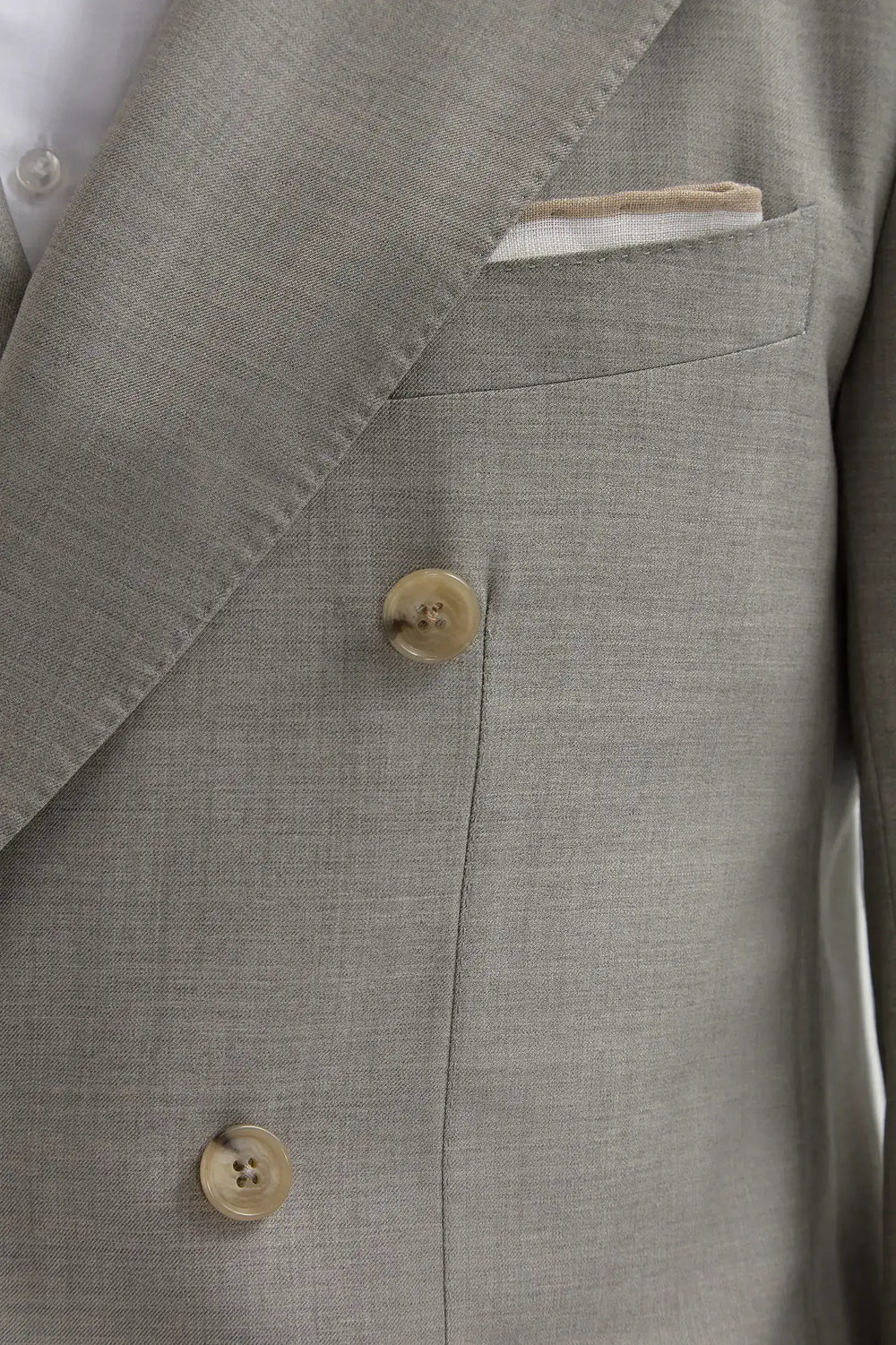 Double Breasted Suit Light Gray - Image 6